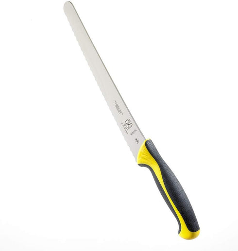 Mercer Culinary Millennia Colors Bread Knife, 10-Inch Wavy Edge Wide, Yellow...