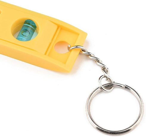 1Pc Yellow Bubble Level with Keychain Magnetic Torpedo Level Measuring Tool,Plumb/Level/45-Degree Measuring Level Bubble Fashion Measuring and Lay...