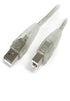 StarTech.com 10 ft Transparent USB 2.0 Cable - A to B - USB cable - USB (M) to USB Type B (M) - USB 2.0 - 10 ft - molded - transparent - USB2HAB10...