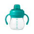 OXO Tot Transitions Soft Spout Sippy Cup with Removable Handles, Teal, 6 Ounce...