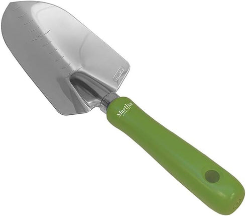 Martha Stewart Japanese Artisanal Multi-Purpose Half-Round Hand Trowel w/Carbon Steel Rust-Resistant Digging Blade...