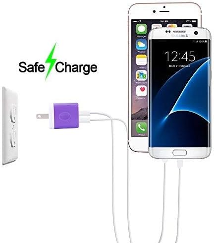 USB Wall Charger, Charging Cube, Sicodo 3Pack Dual Port Charging Block Plug in Cell Phone Charger Box Brick USB Power Adapter for iPhone 15 14 13 ...