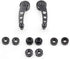 2Pcs Universal Car Window Handle Winder Riser Replacement Winder Crank Riser Window Handles Aluminum Alloy (Black)...
