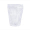 PABCK 100 Pack (Inside Size 4.25x5.24 inch) Clear Resealable Stand Up Bags Heat Seal Zipper Lock Reusable Storage Pouches for Zip Food Storage Loc...
