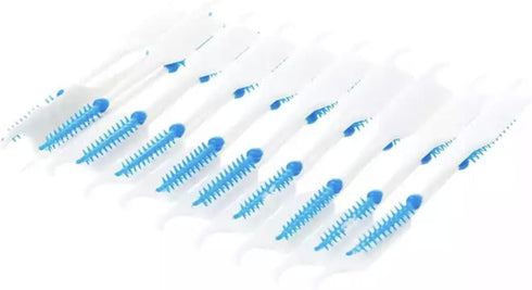 200PCs Double Headed Floss Interdental Brushes, tooth brush picks flossers with bristles Oral Dental Hygiene Flosser Toothpick Cleaners Tooth Clea...