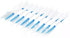 200PCs Double Headed Floss Interdental Brushes, tooth brush picks flossers with bristles Oral Dental Hygiene Flosser Toothpick Cleaners Tooth Clea...