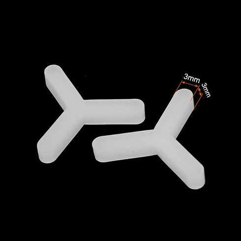 uxcell Wall Floor Tile Plastic Y Type Spacers Tiling Tools 3mm White 1000pcs...