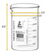 EISCO Heavy Duty Beaker, 250ml - 5mm Thick, Uniform Walls - Superior Durability & Chemical Resistance - White Graduations - Borosilicate 3.3 Glass...