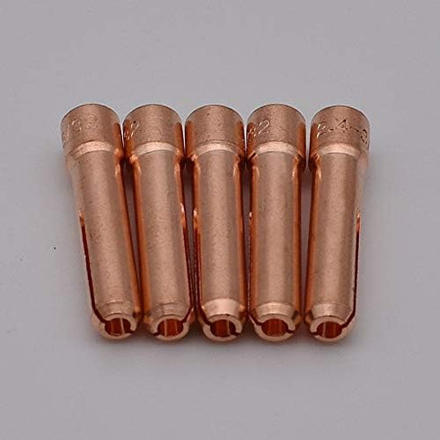 TIG Welding Torch STUBBY Gas Lens Collet Body 17GL332 3/32" & Collet 10N24S Copper Consumables KIT for WP 17 18 26 Torch 10PCS...