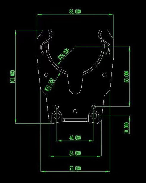 HSK 63F Tool Holder Clamp Machine Tool Spindle Fork CNC Engraving Machine Automatic Change Claw Handle Claw Holder...