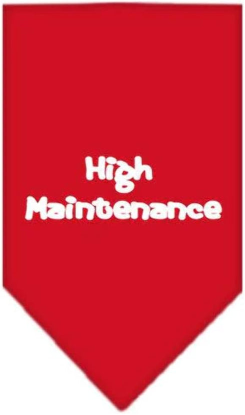 Mirage Pet Products High Maintenance Screen Print Bandana for Pets, Small, Lime Green...