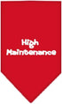 Mirage Pet Products High Maintenance Screen Print Bandana for Pets, Small, Lime Green...