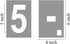 5 Inch Large Number Stencils for Painting - 11 Pack Number Stencil Templates for Curb Address, Cakes, Cookies, Mailboxes and Crafts, Reusable Hous...
