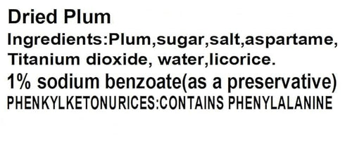 Preserved Fruit Dried Plum Salty and Sour Plum Sweet Sour Snack 6oz ??...