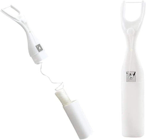 Dental Floss Holder with 50 Meter Flosses Reach Waxed Dental Floss for Plaque and Food Removal Advanced Care Flossers Floss Mate Handle Dental Ora...