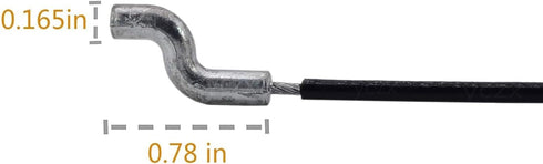45" Clutch Drive Cable Replaces MTD Two-Stage Snow Blowers 746-04229B 946-04229B for Craftsman Troy-Bilt Cub Cadet Yard Machines Yard Man Snowblow...