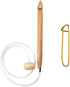ChiaoGoo Knitting Needles Flexible Crochet Hook 32 inch (81cm) Bamboo Dark Patina Size US H (5mm) 5132-H with Stitch Holder...