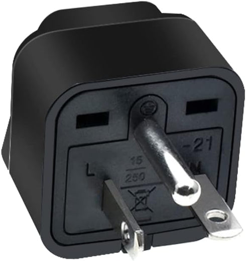 (2pack) NEMA 6-20P Plug Adapter,American US NEMA 6-20P Electrical Plug Adapter,US 3 pin Plug to Universal 3 Holes Socket Power Converter for NEMA ...