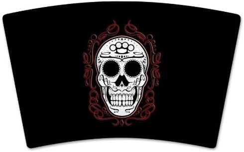 Mugzie "Fancy Skull" Cocktail Shaker with Insulated Wetsuit Cover, 16 oz, Black...