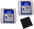2 Pack 128mb Memory Cards Compatible with 128 MB SD Cards, 2 Pack Memory Cards and Cases w/Built to Last! Microfiber Cloth, Compatible with All SD...