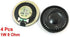 uxcell 4Pcs 1W 8 Ohm 32mm Dia Round Metal Internal Magnet Speaker Loudspeaker...