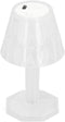 Walfront Crystal Table Lamp, Bedside Lamp Bedside Bed Night Light Plastic Pretty Effects for Bedroom Home(Pure White)...