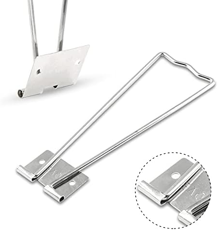 Jersvimc 4Pcs Silver Frame Easel Back Stand, Iron Picture Holder Stand Metal Photo Easel Stand Cardboard Easel Backs with Screwdriver and Screws f...