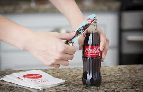 Tablecraft Coca-Cola "Pop Fizz" Flat Bottle Opener, Red...