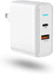 USB C Charger 36W 2 Port USB A + USB C Fast Charger Power Adapter Plug Wall Charger Fast Charging Phone Charger Block for iPhone, Samsung, LG and ...