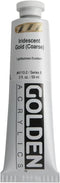 Golden Heavy Body Acrylic Paint, 2 Ounce, Iridescent Gold Coarse...