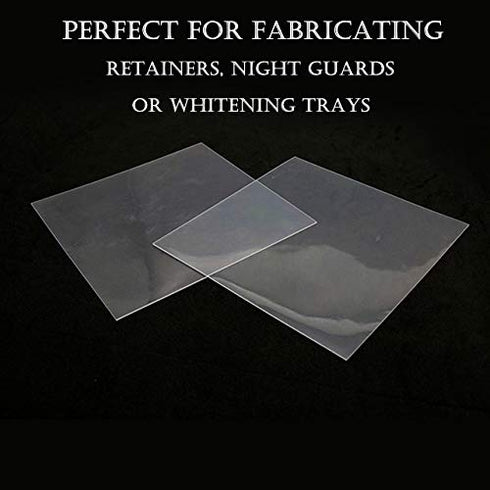 7 Sheets 3.0MM Dental Soft Splint, Thermoforming Materials for Vacuum Forming Machine 5”x 5''...