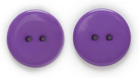 20 Pcs Round Resin Buttons for Scrapbooking Apparel Crafts DIY Decoration (Purple, 23mm)...