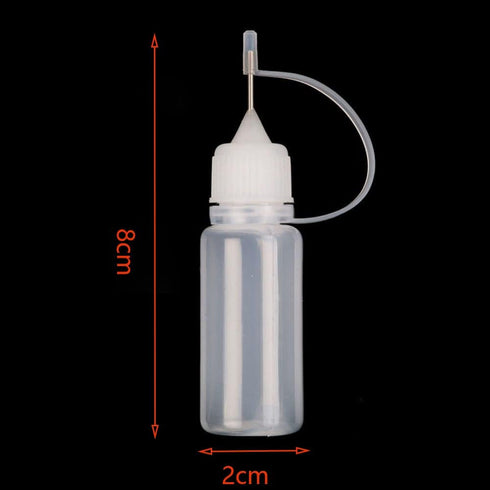 20PCS Precision Needle Point Glue Bottle Applicator, Empty Glue Squeeze Bottle Dispenser, Squeeze Bottle for Paper Quilting DIY Craft (10ml)...