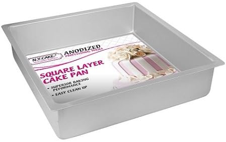 Anodized Aluminum Square Cake Pans (6 Inch x 6 Inch x 2 Inch)...