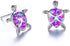 4 Pairs Cute Rhinestone Turtle Stud Earrings...