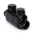 AP-10203, Black Insulated in-Line Splice Connector, 2/0-6 Wire Range, 3.23" L x 0.98" W x 1.63" H, Pre-Filled with Oxide Inhibitor, Easy Re-Entry,...