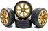 1/10 Scale OnRoad Rubber Tires & Wheels Rims Hex Hub 12mm(no glued) for RC Touring Car Tyre(4pcs/Set)...
