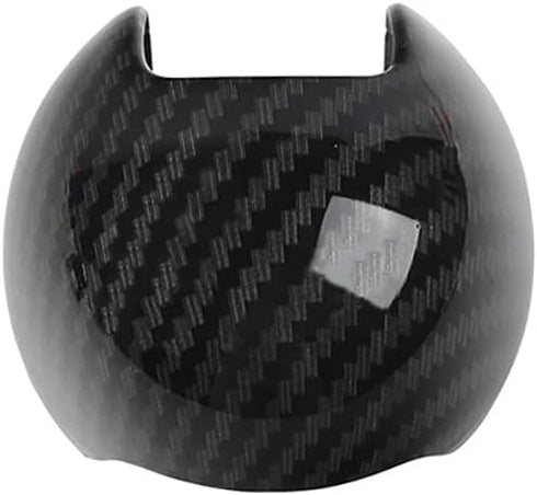 Center Console Gear Shift Knob Cover Cap, Carbon Fiber ABS Car Center Gear Shift Head Cover Trim, Compatible with Audi A3 S3 2014-2018...