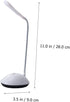 Foldable Table Lamp, White, Plastic, Battery Powered, LED, Desk Lamp for Reading...