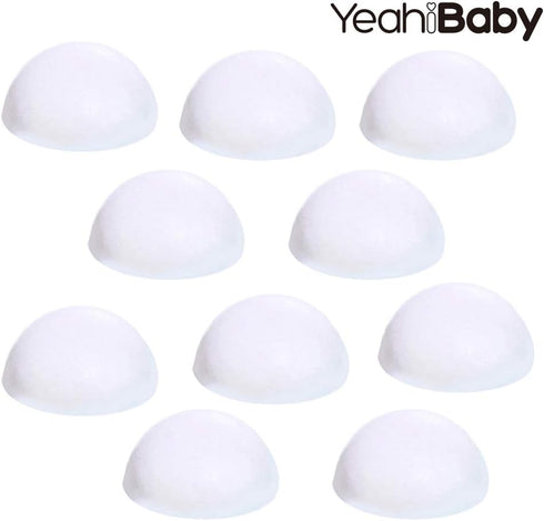 10pcs White Foam Half Ball Christmas Craft Ornaments, 2inch(Diameter)...