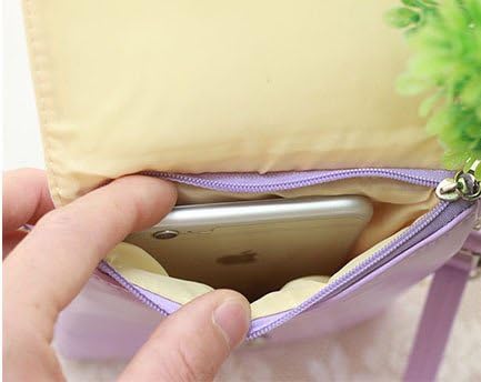 Teen Girls Kids Cartoon PU Leather Mini Shoulder Bags Cell Phone Case Purse Wallet...