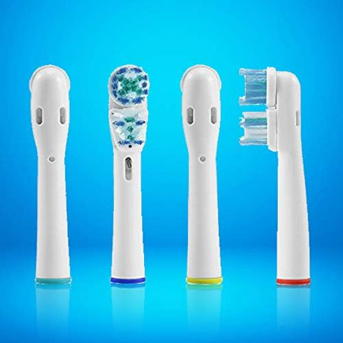 Replacement Brush Heads Compatible with Oral-B-Braun– Dual Clean - Pack of 4 Generic Electric Toothbrush Replacement Heads...
