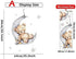 Teddy Bear Sleeping on The Moon and Stars Wall Stickers for Kids Baby Room Interior Decoration Wall Decals (Teddy Bear)...