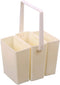 Artibetter Brush Washing Bucket Plastic Triple Detachable Pen Cleaner Barrel Square Watercolor Art Paint Storage Pail Container for Drawing Oil Pa...