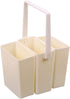 Artibetter Brush Washing Bucket Plastic Triple Detachable Pen Cleaner Barrel Square Watercolor Art Paint Storage Pail Container for Drawing Oil Pa...
