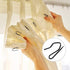Hotop 30 Pcs Metal Drapery Curtain Rings 0.98/1.26/1.65 inch Interior Diameter and 30 Pcs Hanging Curtain Drapery Pin Hooks for Window Door Shower...
