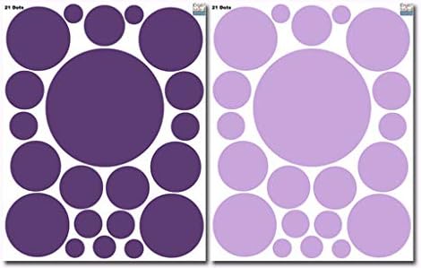 Polka Dot Wall Decals Girls Room Wall Decor Stickers, Wall Dots, Vinyl Circle Peel & Stick DIY Bedroom, Playroom, Kids Room, Baby Nursery Toddler ...