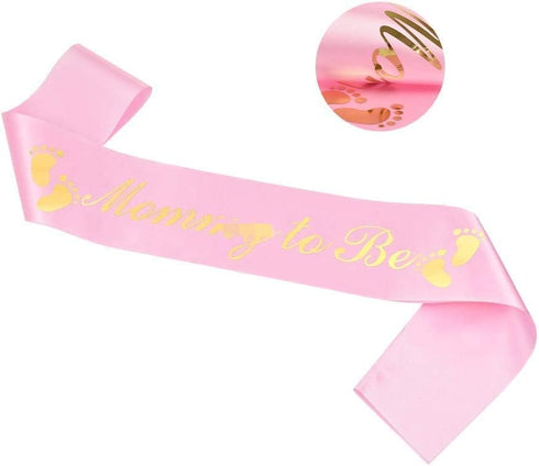 Armear Pink Baby Shower Sash for Mom To Be Sash Baby Boy Shower Decorations Daddy To Be Badge Baby Shower Decorations Girl - Gender Reveal Decorat...