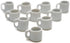 10 White Gray Coffee Mug Tea Cup Appro Size 1.2 Cm Dollhouse Miniatures Food Kitchen...