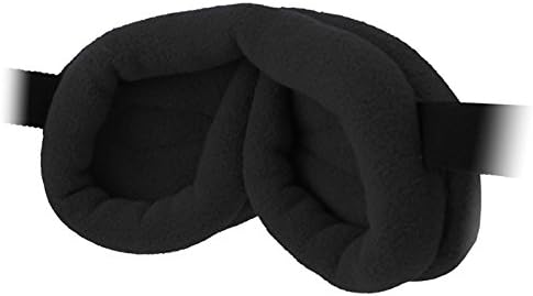 Dream Essentials Infinity Fleece Luxury 3D Sleep Mask - Midnight Black, New 2023 Larger Size...